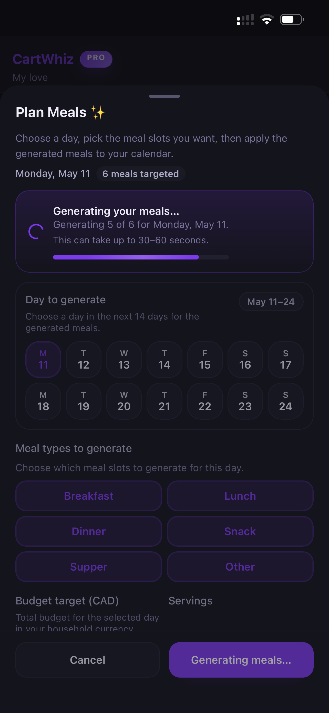 Meals