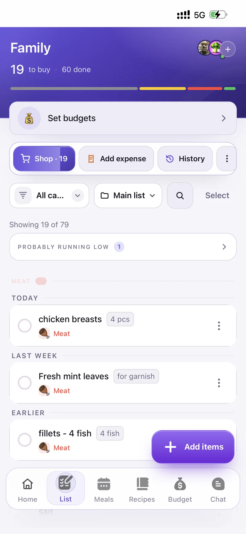 List